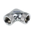 Alphacool L-connector 90degree - G1/4 Rotary - 2x Male - Chrome