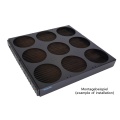 Alphacool SuperNova 1260 fan grill 9x140mm - black