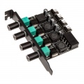 Lamptron CP436 4-channel fan controller for PCI slot - black