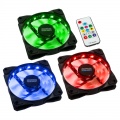 Lamptron Meteor RGB LED ring fan - 120mm, set of 3 including controller