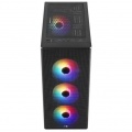 Aerocool Designer-G-BK-v2 ARGB Midi Tower, Tempered Glass - black