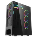 Game Max Predator RGB Full Tempered Glass Gaming Case MB SYNC 3pin