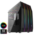 AeroCool Klaw Mid-Tower Tempered Glass Gaming Case With 2 x Addressable RGB Fans Included
