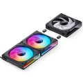 Black Ice Nemesis 360 GTR Radiator + Jonsbo ZK-120B Black, 3 Pack of aRGB Fans