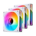 Black Ice Nemesis 360 GTX Radiator + Jonsbo ZK-120B White 3 Pack of aRGB Fans
