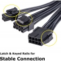 Akasa 8-pin EPS to 8-pin EPS + 4-pin ATX adapter cable