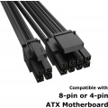 Akasa 8-pin EPS to 8-pin EPS + 4-pin ATX adapter cable