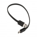 Akasa Proslim USB 2.0 cable type C to type A - 30cm, black