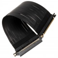 Akasa Riser Black X3, Premium PCIe 3.0 x 16 Riser Cable, 30cm - black