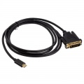 Akasa Type C adapter cable to DVI - black