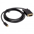 Akasa Type C adapter cable to VGA - black
