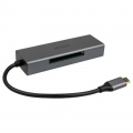 Akasa USB 3.2 Gen1 Type-C 3-in-1 Card Reader - silver