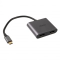 Akasa USB-C to Dual HDMI MST Adapter - 4K @ 60Hz, 4K @ 30Hz dual
