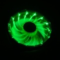 Akasa Vegas LED fan, green - 120mm