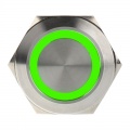 DimasTech push-button 25mm - Silverline - green