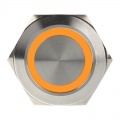 DimasTech push-button 25mm - Silverline - orange