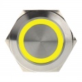 DimasTech push-button 25mm - Silverline - yellow