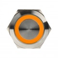 DimasTech vandal resistant switch 22mm - Silverline - orange