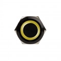 DimasTech Vandalism push button 19mm, Blackline Ring - RGB