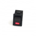 Phobya Rectangular toggle switch - LED red - unipolar ON/OFF black (3-Pin)