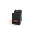 Phobya Rectangular toggle switch - LED red - unipolar ON/OFF black (3-Pin)