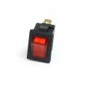 Phobya Rectangular toggle switch - red lighting - unipolar ON/OFF black (3-Pin) 	