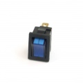Phobya Rocking switch rectangular blue lighting - 1-lead ON/OFF black (3pin)