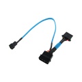 adaptor 4Pin (12V) to 3Pin Molex (7V) 30cm - UV blue