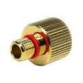 Eheim 1046 outlet adapter to G1 / 4   knurled gold plated