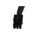 PCI-E power adaptor 6pin -> 8pin PCI-E (or 6pin + 2) 30cm - black