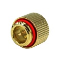 Phobya Extension G1/4 - G1/4 - Knurled - gold plated