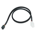 Phobya flow meter cable 3-pin 40cm - black sleeved
