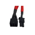 Phobya PCI-E adapter 6pin to 8pin PCI-E (or 6pin + 2) 30cm - UV red