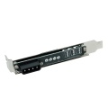 Phobya PCI slot cover 4Pin Molex and 3x 3Pin fan plug