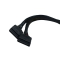 Phobya power sata Y-cable internal 4Pin Molex to 2x SATA 15cm - black