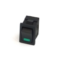 Phobya rectangular toggle switch - LED green - unipolar ON/OFF black (3-Pin)