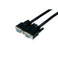 Phobya Serial Cable DB9 1-1 - 3m Black sleeved