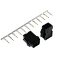 Phobya VGA Power Connector 6Pin female (square) incl. 6 Pins - 2 pcs Black