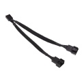 Phobya Y-cable 4pin PWM 2x 4Pin PWM 10cm - black