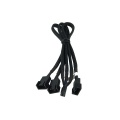 Phobya Y-cable 4Pin PWM 3x 4Pin PWM 10cm - black