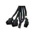 Phobya Y-cable 4Pin PWM to 3x 4Pin PWM 30cm - black