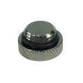 screw-in seal cap G1/4 Inch - knurled - high profile - black nickel