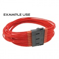 12mm Cable Modders U-HD Braid Sleeving - UV Red, 1m