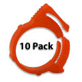 PrimoChill UV Orange PVC Hose Clip 1/2 OD (10 Pack)