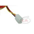 3pin Molex (12V) to 4x 3pin Molex (12V) Adaptor Cable