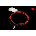 XSPC Pre-Wired Ultra Bright 5mm Single Red LED