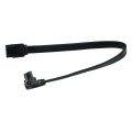 Cable Modders SATA 3 Cable 25cm Angled Connector w/ Safety Latch (Black)