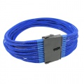 24Pin Cable Modders 30CM ATX, U-HD Braid Sleeved Extension, UV Blue