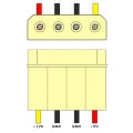 Mod/Smart 4pin Male Molex Plug - UV Red