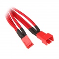 BitFenix 3-pin extension 90cm - sleeved red / white